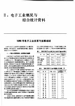 中国机械电子工业年鉴  电子卷  1989  第2部分  电子工业概况与综合统计资料