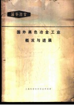 国外黑色冶金工业概况与进展