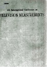 Fourth International Confefence on TELEVISION MEASUREMENTS 20-21 June 1991