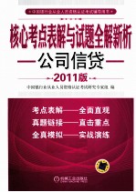 核心考点表解与试题全解新析 公司信贷