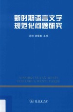 新时期语言文字规范化问题研究