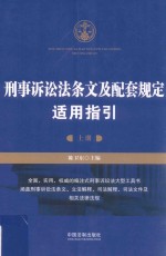 刑事诉讼法条文及配套规定适用指引 上