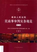 最高人民法院民商事审判实务规范 下 修订版 第2版