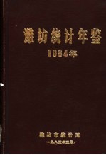 潍坊统计年鉴 1984