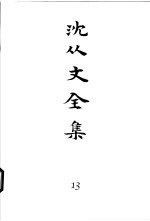 沈从文全集 第13卷 传记 记胡也频 记丁玲 记丁玲续集 从文自传 从现实学习