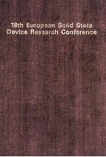 ESSDERC 88 18 th European solid State Device Research Conference September 13-16 1988 Montpellier(Fr