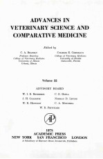 ADVANCES IN VETERINARY SCIENCE AND COMPARATIVE MEDICINE VOLUME 22