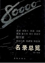 美国、加拿大、英国、法国、德国、意大利、荷兰、西班牙8万家进出口商、投资商、制造商名录总览 第1卷 ’93-’94版