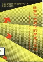 改革与发展中的黑龙江农村 黑龙江省1992年农村社会经济调查