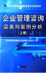 企业管理咨询实务与案例分析  上