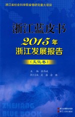 2015年浙江发展报告 文化卷