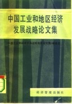 中国工业和地区经济发展战略研究论文集《中国工业和地区经济发展战略研究论文集》编辑组