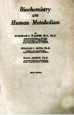 BIOCHEMISTRY AND HUMAN METABOLISM