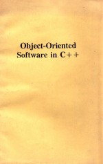 OBJECT-ORIENTED SOFTWARE IN C++