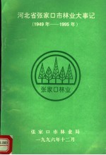 河北省张家口市林业大事记 1949年-1995年