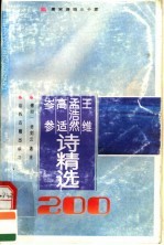 王维 孟浩然 高适 岑参诗精选200首