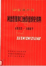 中国共产党河北省张家口地区组织史资料 1922-1987