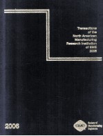 Transactions of the North American Manufacturing Research Institution of SME Volume 34