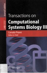 Transactions on Computational Systems Biology III