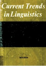 Current Trends in Linguistics Volume 10 Linguistics in North America 2