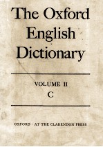 The Oxford English Dictionary Volume II C