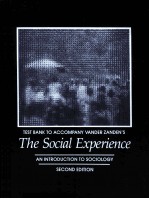 TEST BANK TO ACCOMPANY JAMES W.VANDER ZANDEN THE SOCIAL EXPERIENCE AN INTRODUCTION TO SOCIOLOGY SECO