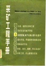 采矿工程手册  第3分册  岩层控制、地下运输、提升及通风