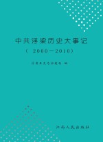 中共浮梁历史大事记 2000-2010