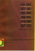 中国农业发展战略问题研究