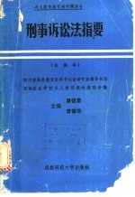 刑事诉讼法指要 新编本