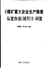 《煤矿重大安全生产隐患认定办法（试行）》问答