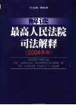 解读最高人民法院司法解释 2004年卷