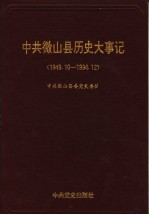 中共微山县历史大事记 1949.10-1994.12