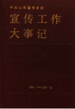 中共山东宣传史料 宣传工作大事记 1921年7月-1987年12月