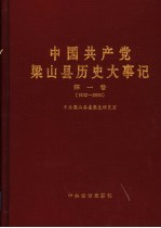 中国共产党梁山县历史大事记 第1卷 1932-2000