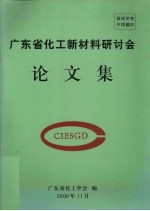 广东省化工新材料研讨会论文集