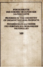 FORTSCHRITTE DER CHEMIE ORGANISCHER NATUISTOFFE PROGRESS IN THE CHEMISTRY OF ORGANIC NATUIAL PRODUCT