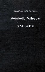 Metabolic Pathways Volume II