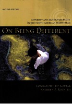 ON BEING DIFFERENT DIVERSITY AND MULTICULTURALISM IN THE NORTH AMERICAN MAINSTYEAM