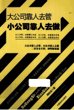 大公司靠人去管小公司靠人去做 私营公司高效管理实战法则400条