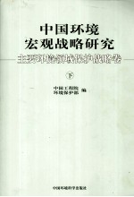 中国环境宏观战略研究主要环境领域保护战略卷 下