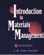 INTRODUCTION TO MATERIALS MANAGEMENT THIRD EDITION