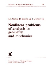 Nonlinear problems of analysis in geometry and mechanics