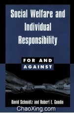 SOCIAL WELFARE AND INDIVIDUAL RESPONSIBILITY