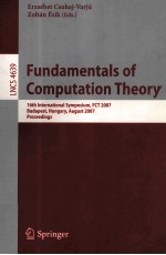 Fundamemtals of Computation Theory 16th International Symposium