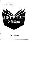 1989年审计工作文件选编 内部发行