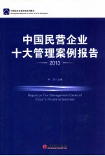 中国民营企业十大管理案例报告 2013