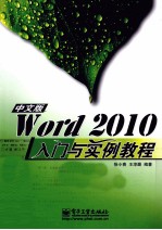 Word 2010中文版入门与实例教程 中文版