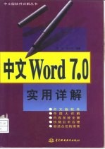 中文Word 7.0实用详解