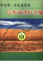 中国第一次农业普查 山东省资料汇编 上